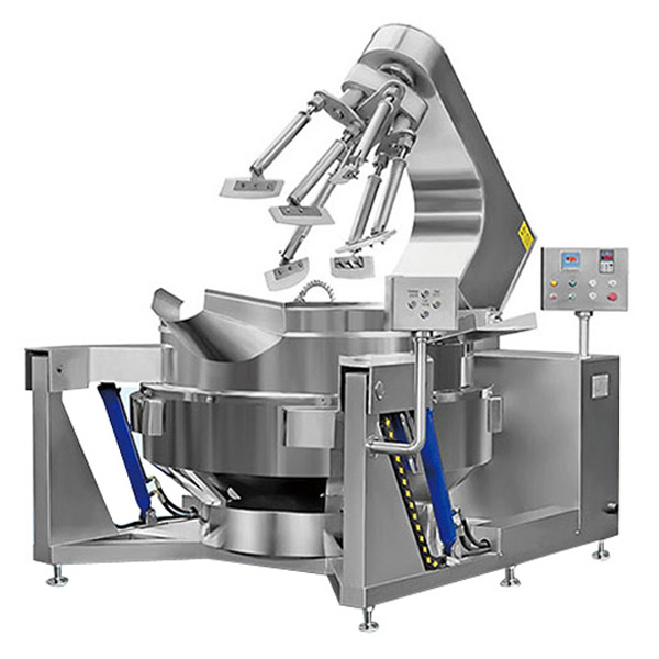 全自动电��?燃气加热多头搅拌炒锅